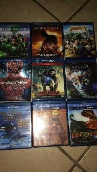 3D / Blu-ray DVDs assorted