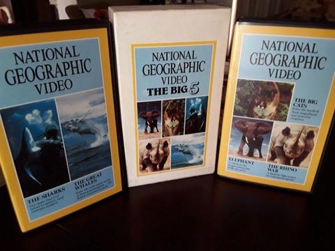 NATIONAL GEOGRAPHIC VHS COLLECTORS ITEM