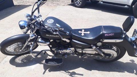 Motorbike. Big boy blackball 250 cc