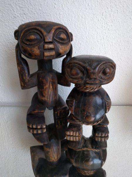 Vintage Cameroon Tikar Pygmy Carvings