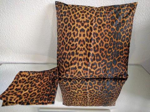 Vintage Jim Thompson Silk Leopard Print Cushion Covers - Hollywood Regency