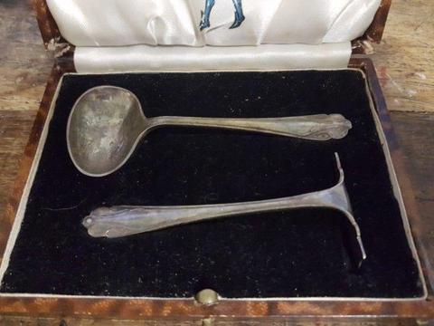 Antique James Deakin and Sons - Silver Spoon and Pusher 1933