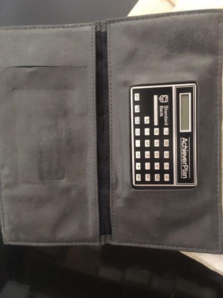 Cheque book Wallet with working calculator