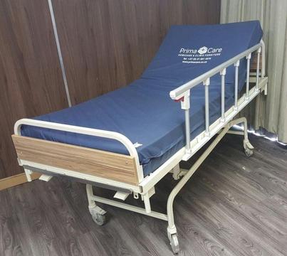 2nd Hand Hospital Beds - Backrest Adjustable - Fixed Height - 1 Year Guarantee - Limited Stock
