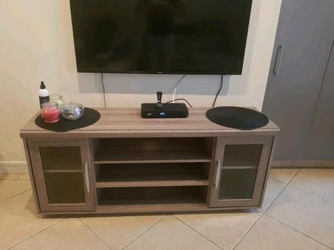Fairly new assembled wooden tv cabinet