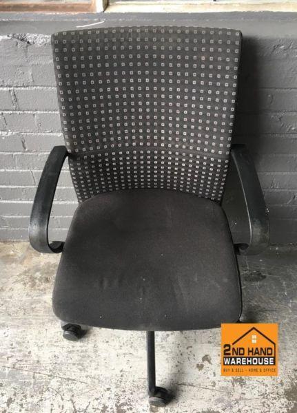 Black Office chair on Wheels