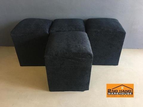 Black ottomans