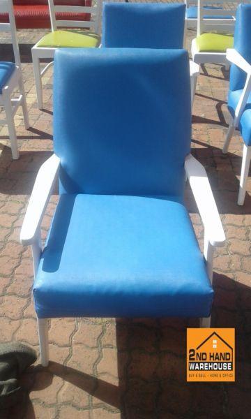 Blue arm chair