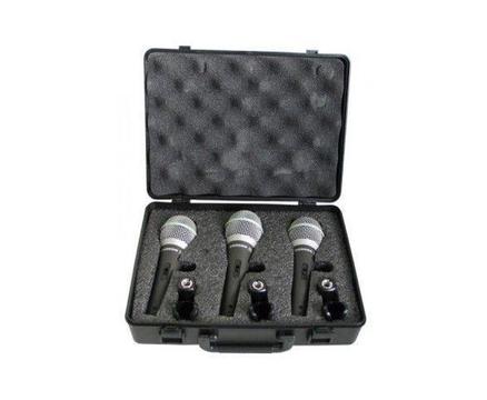 Samson SAQ6 3PACK Microphone Kit.BRAND NEW WITH FULL WARRANTY - J