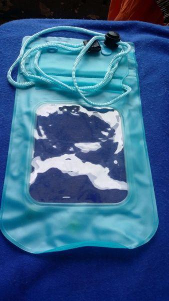 NEW Blue Triple Sealeable Waterproof Pouches - 3 Seal Popper Down Water Resistant Beach Bags