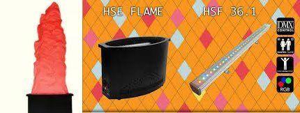 Hybrid HSE FLAME Stage Effect, 4 CH DMX , RGBW