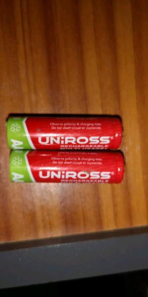 Uniross 1900mah AA batteries