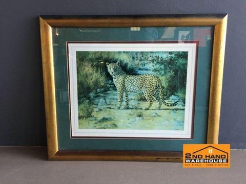 Framed Cheetah Wall Painting