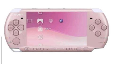 SONY PSP playstation portable console in Blossom pink