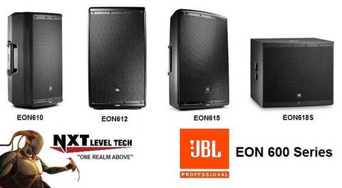 JBL EON 600 Series Active Speakers and JBL 618S Active Subwoofer