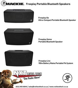 Mackie Freeplay Portable Bluetooth Speakers, includes Free Delivery