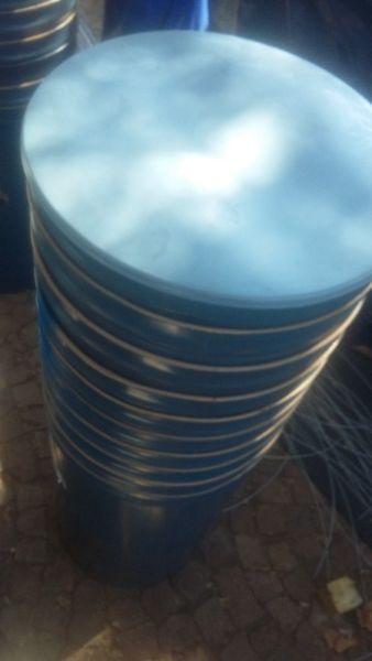 210L open top lined Steel Drums with Plastic lids available from R80