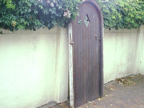 Very old Teak Arch door with frame