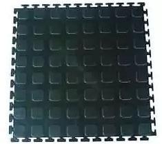 Black PVC Extra Heavy Duty Interlocking Floor Tile