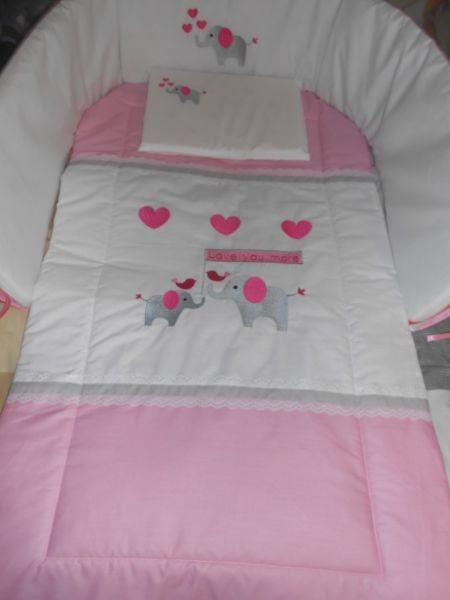 Hand made custom linen etc for cots, camp cots, toddler beds, single beds etc