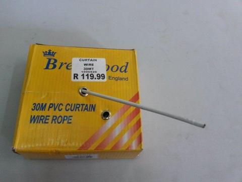 Curtain Wire 30m PVC Rope