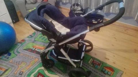 3 in 1 Bounce Travel System (Navy Blue)