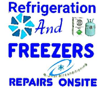 REPAIR FRIDGES AND RE GAS ON SITE