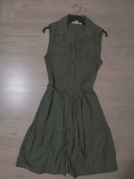 H&M khaki dress