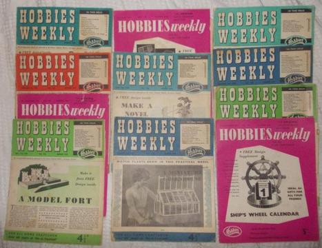 Hobbies Weekly Magazines 1957-1959 x10