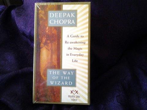 DEEPAK CHOPRA ------ The Way of the Wizard ----- VHS. NEW AND UNOPENED ----- MAKE AN OFFER!