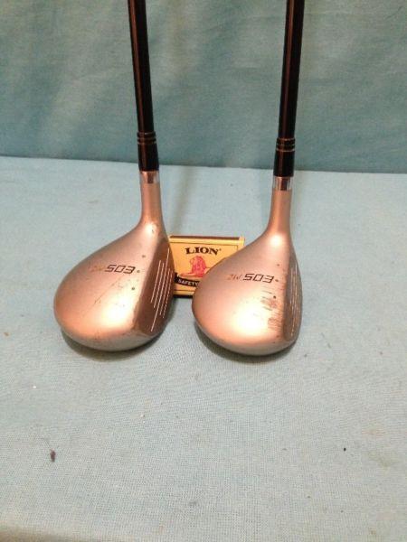 R120.00 For Both … Yamaha Golf Club Woods. Graphite Shaft No. 3 And 5