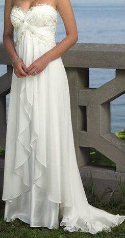 Beach Style Chiffon Wedding Dress