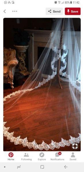 Custom made wedding veils