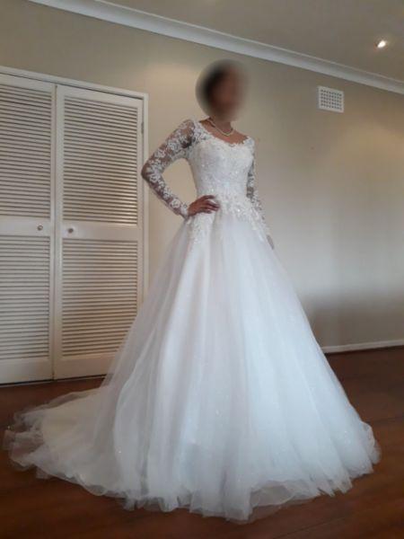 Lace and Tulle Ball Gown For Sale