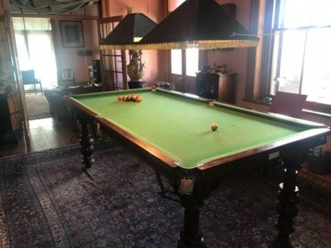Snooker table by Wright & Co