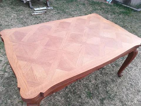FRENCH OAK 8 SEATER DINING TABLE R3900