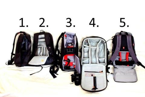 Various larger camera bags for sale
