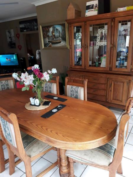 Oak dining table and dresser for sale