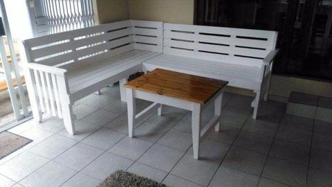 BRAND NEW WOODEN QUALITY OUTDOOR BENCHES and TABLES SET, call 0725203389