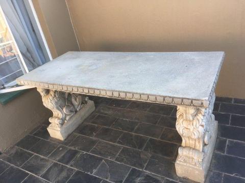 3-Piece Concrete Stone Table