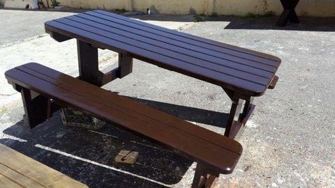 GARDEN BENCHES and PICNIC BENCHES,,,, FULL PRICE LIST and CATALOGUE visit --- WWW.VMBENCHES.CO.ZA