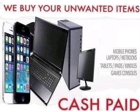 Cash paid iphone laptops working or broken