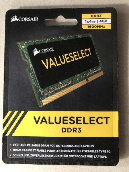 4Gb DDR3 1600 Laptop Ram - brand new