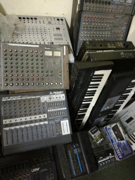 MIXERS | KEYBOARDS | AMPS | SPEAKERS | CABLING | SPEAKER BOX PARTS