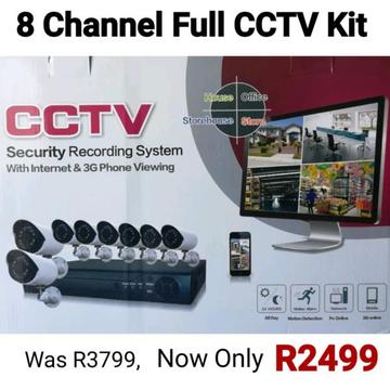 8 Channel Full HD CCTV Kit + DVR