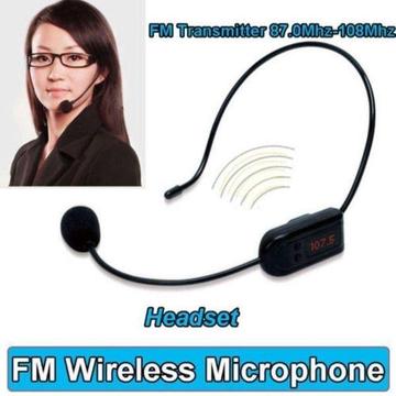 FM Frequency Headset Mic