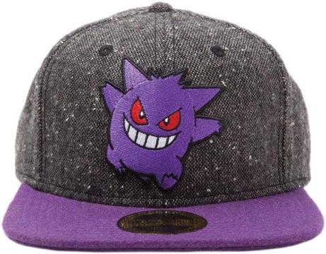 Pokémon Gengar Snapback Cap - Dark Grey / Purple (New)