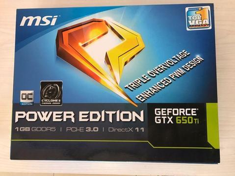 Like new GeForce GTX 65O to / Power edition