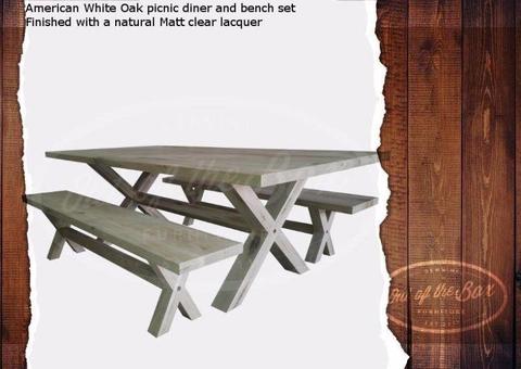 Solid Wood Picnic Tables