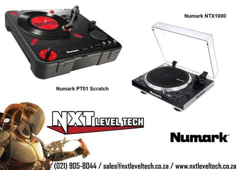 NUMARK PT01 Scratch and NTX1000 Direct-Drive Turntable, Full 12 Month Warranty